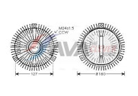 Clutch, radiator fan