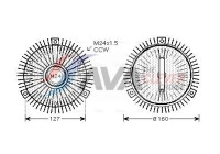 Clutch, radiator fan