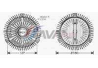 Clutch, radiator fan