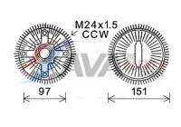 Clutch, radiator fan