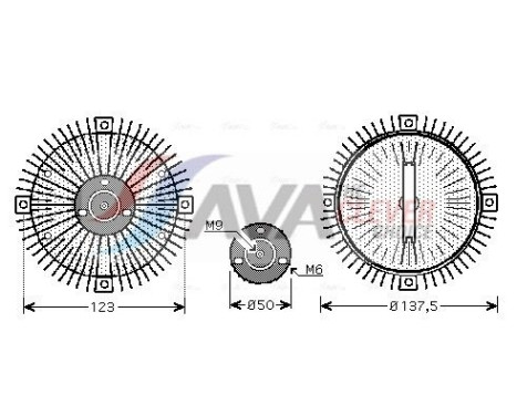 Clutch, radiator fan