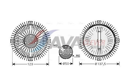 Clutch, radiator fan