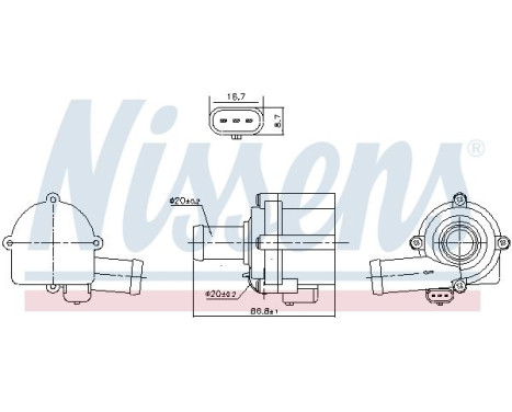 Auxiliary water pump (cooling water circuit)