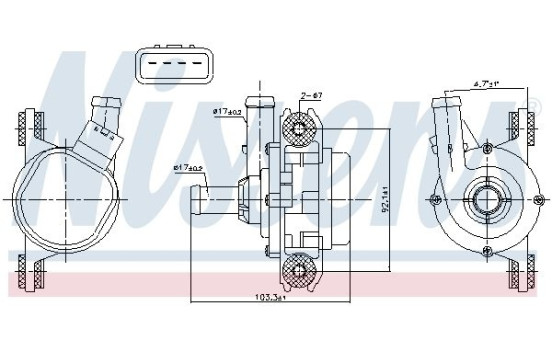 Auxiliary water pump (cooling water circuit)