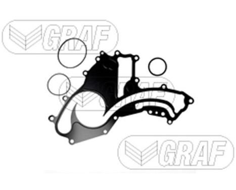 Water pump, engine cooling PA1560 Graf, Image 2