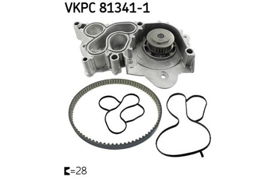 Water pump, engine cooling VKPC 81341-1 SKF