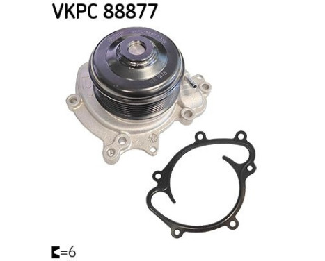 Water pump, engine cooling VKPC 88877 SKF