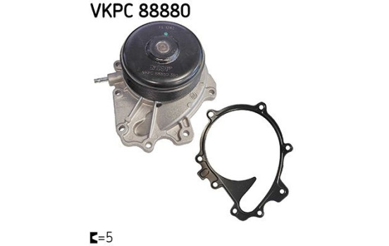 Water pump, engine cooling VKPC 88880 SKF