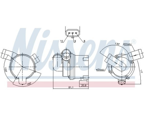 Water pump, engine cooling