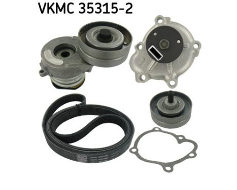 Water Pump + V-Ribbed Belt Kit VKMC 35315-2 SKF