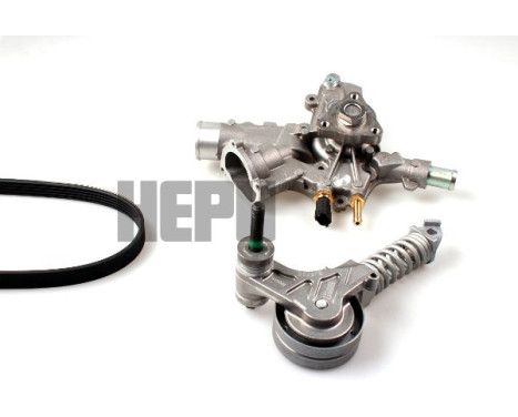 Water Pump + V-Ribbed Belt Kit
