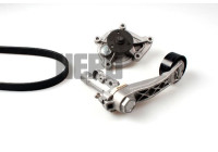 Water Pump + V-Ribbed Belt Kit
