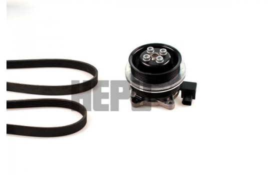 Water Pump + V-Ribbed Belt Kit