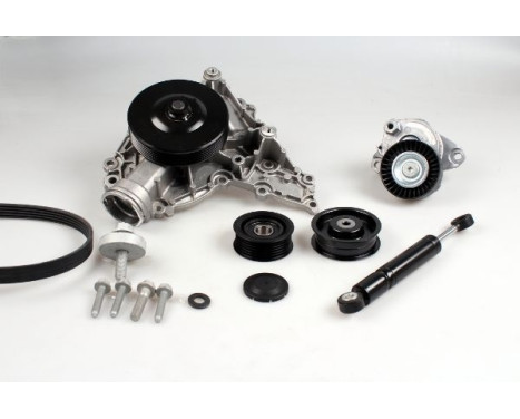 Water Pump + V-Ribbed Belt Kit