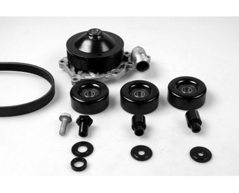 Water Pump + V-Ribbed Belt Kit