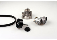 Water Pump + V-Ribbed Belt Kit