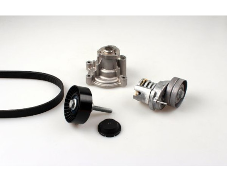 Water Pump + V-Ribbed Belt Kit
