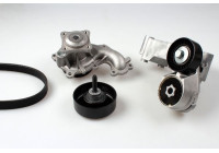 Water Pump + V-Ribbed Belt Kit