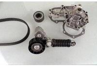Water Pump + V-Ribbed Belt Kit