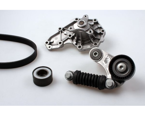 Water Pump + V-Ribbed Belt Kit