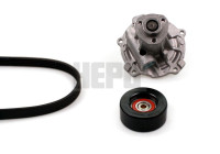 Water Pump + V-Ribbed Belt Kit