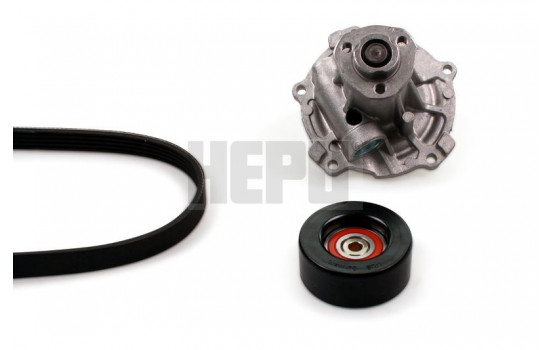 Water Pump + V-Ribbed Belt Kit