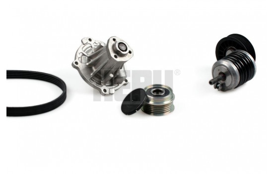 Water Pump + V-Ribbed Belt Kit