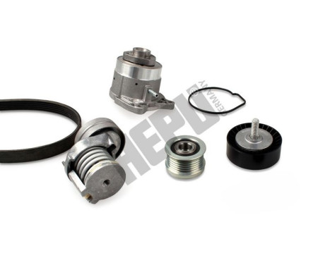 Water Pump + V-Ribbed Belt Kit