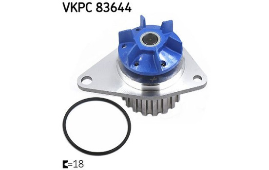 Water Pump VKPC 83644 SKF, Image 2