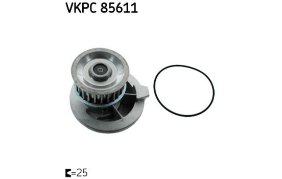 Water Pump VKPC 85611 SKF, Image 2
