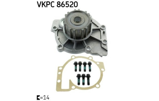 Water Pump VKPC 86520 SKF, Image 2