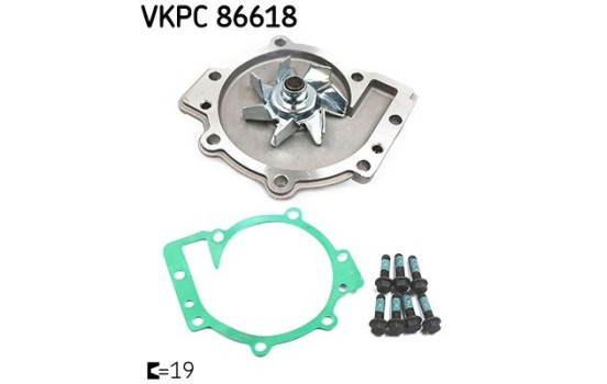 Water Pump VKPC 86618 SKF, Image 3