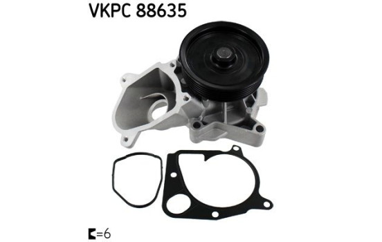 Water Pump VKPC 88635 SKF, Image 2