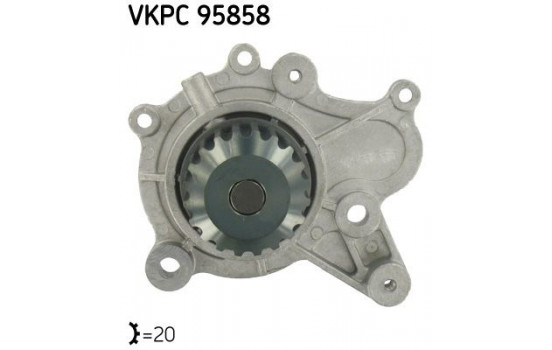 Water Pump VKPC 95858 SKF