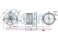 Electric Motor, interior blower 87205 Nissens