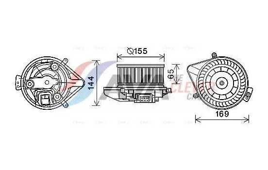 Electric Motor, interior blower AI8371 Ava Quality Cooling