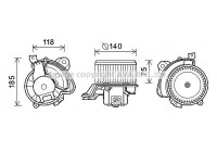 Electric Motor, interior blower AL8134 Ava Quality Cooling