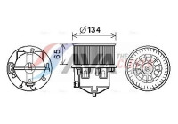 Electric Motor, interior blower AU8222 Ava Quality Cooling