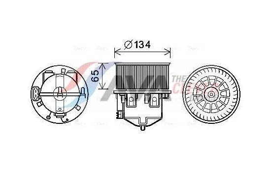 Electric Motor, interior blower AU8222 Ava Quality Cooling