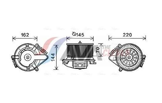 Electric Motor, interior blower CN8505 Ava Quality Cooling