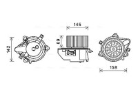 Electric Motor, interior blower FT8430 Ava Quality Cooling