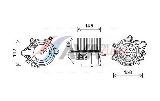 Electric Motor, interior blower FT8430 Ava Quality Cooling