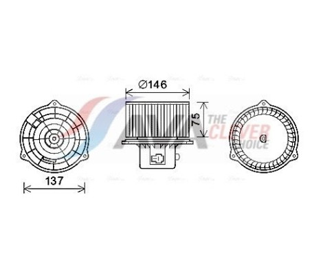 Electric Motor, interior blower HY8403 Ava Quality Cooling