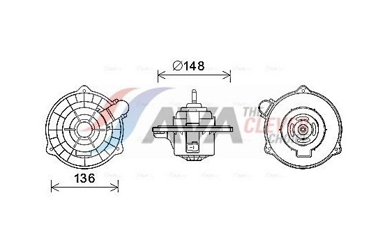 Electric Motor, interior blower HY8404 Ava Quality Cooling