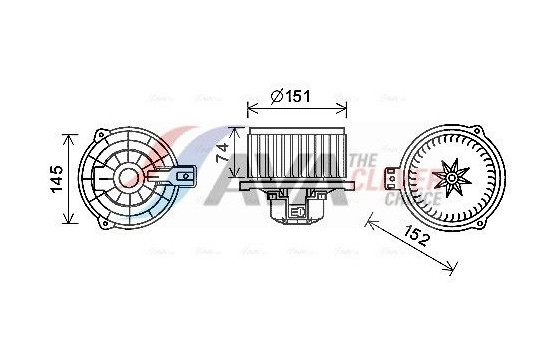 Electric Motor, interior blower HY8430 Ava Quality Cooling