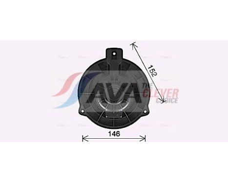 Electric Motor, interior blower KA8309 Ava Quality Cooling, Image 3
