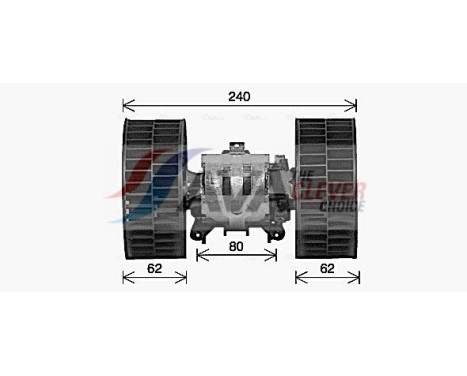 Electric Motor, interior blower MS8766 Ava Quality Cooling, Image 2