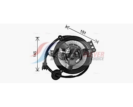 Electric Motor, interior blower MS8771 Ava Quality Cooling, Image 3