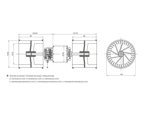 Electric motor, Interior ventilation CPB12V78W Bosch, Image 5
