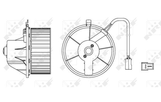 Heater fan 34152 NRF, Image 2